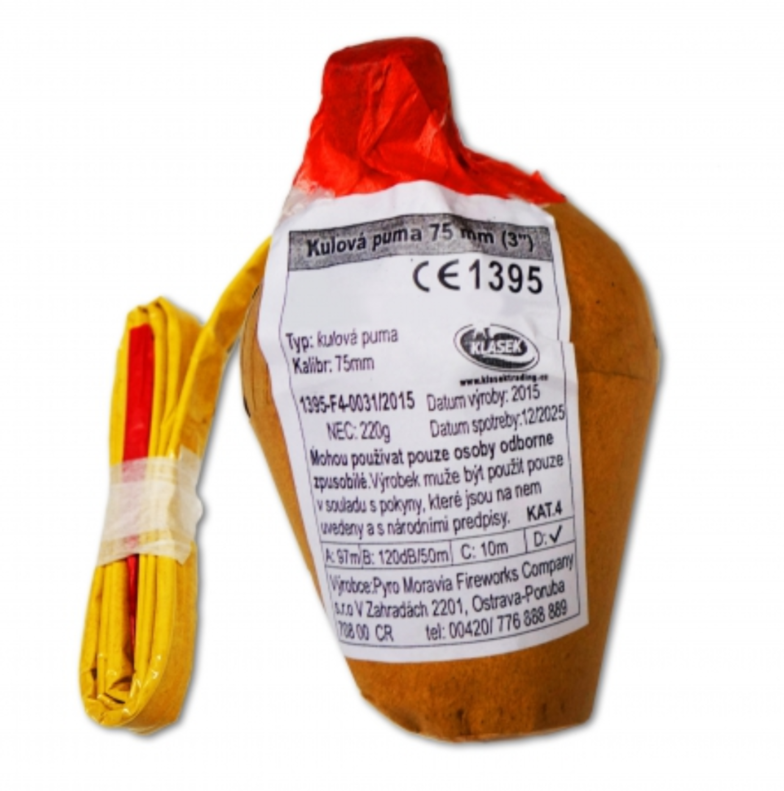 Shell 75mm silver tail to titanium salute - Image 2